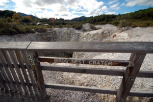 Birds nest crater.